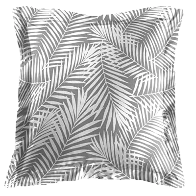Afbeelding van douceur d&#039;intérieur, Kussensloop (63 x 63 cm), Botania, grijs, 100% katoen