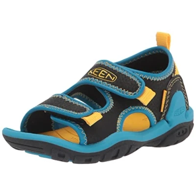 Afbeelding van Keen Knotch Creek Younger Kids&#039; Open Toe Sandalen Black/Vivid Blue Maat 25/26
