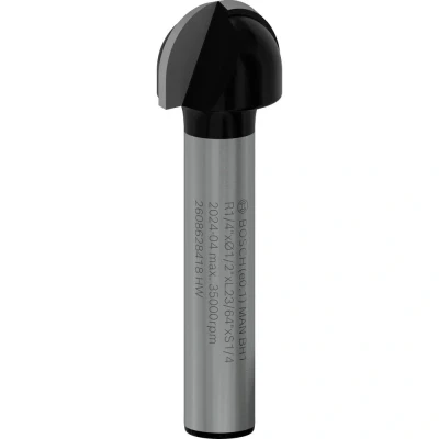 Afbeelding van Bosch Accessories 2608628418 Halfrondprofielfrees Werklengte 9.20 mm Schachtdiameter 6.35 1 stuks