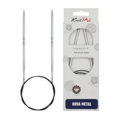 Afbeelding van KnitPro Nova Metal rondbreinaalden 50cm 3.75mm.