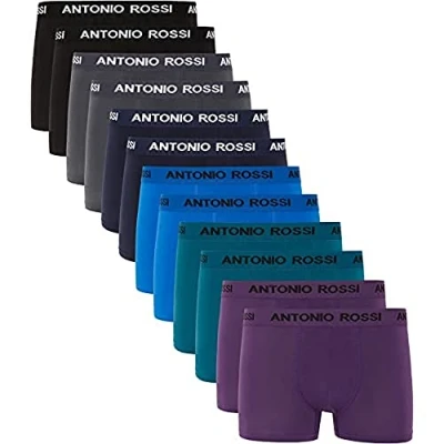 Image de FM London Boxer ajusté pour homme, Noir, bleu, gris, vert, S