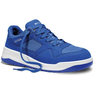 Afbeelding van ELTEN MAVERICK Blue Low ESD S1P veiligheidsschoenen voor heren, sportieve, lichte sneakers, blauw, stalen neus, maat 43