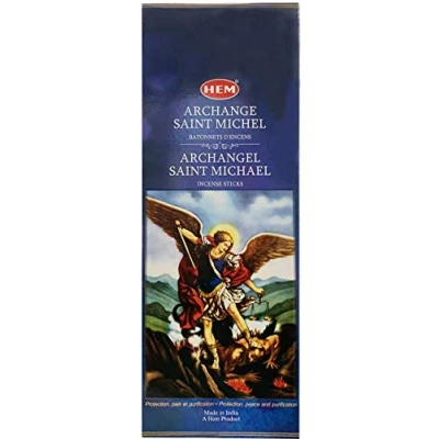 Afbeelding van 120 stuks religieuze natuurlijke wierookstokjes 6 verpakkingen van 20 Hem aartsengel Saint Michael