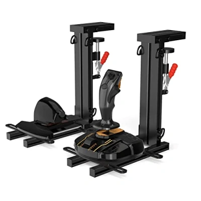 Image de DIWANGUS Hotas Lot de 2 supports table pour Thrustmaster T.16000M FCS HOTAS/T Flight HOTAS/Warthog, pas d&#039;installation Joystick Logitech X56/X52/X52 Pro