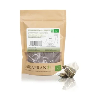 Image de FRISAFRAN Infusion réglisse et menthe Bio 60U 120g Digestif thé naturel à la Racine de Directement du producteur Origine Espagne