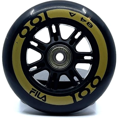Afbeelding van Fila Combo 100mm84A ABEC9 Inline Skatewielen 6 pack Zwart Skate Accessoires