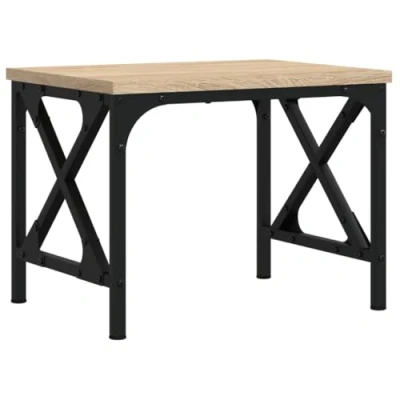Afbeelding van Printerstandaard 40x30x31 cm bewerkt hout sonoma eikenkleurig