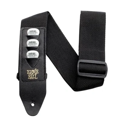 Afbeelding van Ernie Ball Riem voor plectrumhouder, zwart