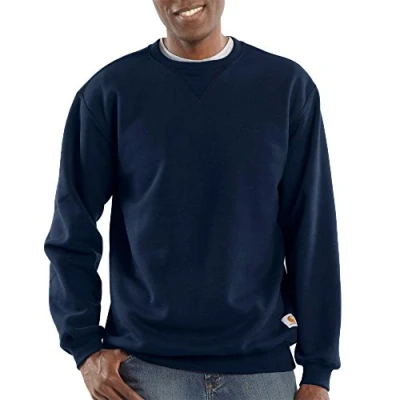 Afbeelding van Carhartt K124 Midweight Crewneck Sweatshirt Original Fit Navy XXL (valt als maat XXXL)