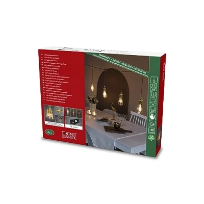 Afbeelding van Konstsmide® Sweden 2363 800 Snoerverlichting Premium 8 lamps feestverlichting met verwisselbare en dimbare PowerLED zeer energiezuinig 350 cm 24V 4traps dimmer voor binnen extra warmwit