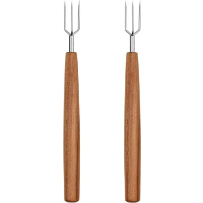 Afbeelding van Triangle Pruimenhouten Aardappelvork Set 2 Stuks Duitse Kwaliteit