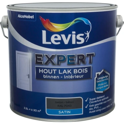 Afbeelding van Levis Expert Lak Binnen Satin Beton 2.5L