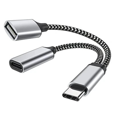 Afbeelding van USB C OTG, telefoonadapter 2.0 oplaadpoort met 18 W PD adapter compatibel Samsung GalaxyS20+ Note10/20, Switch, Google Chromecast TV 2020 Pi KVM, 3D printer, LGG8, Pixel4