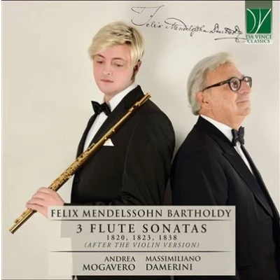 Afbeelding van Andrea Mogavero &amp; Massimiliano Damerini Mendelssohn 3 Flute Sonatas 1820, 1823 1838 (CD)