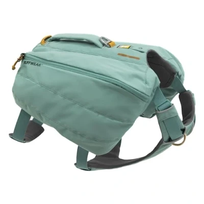 Afbeelding van RUFFWEAR Front Range rugzak voor middelgrote honden met zakken en handvat, dagwandelingen, 2 bevestigingspunten riem reflecterende rand, maat M (69 81