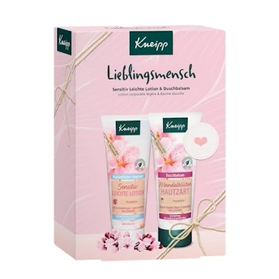 Afbeelding van Kneipp Om een verzorgende formule zonder microplastic te geven, geschenkdoos, amandelbloesem, 2 x 200 ml