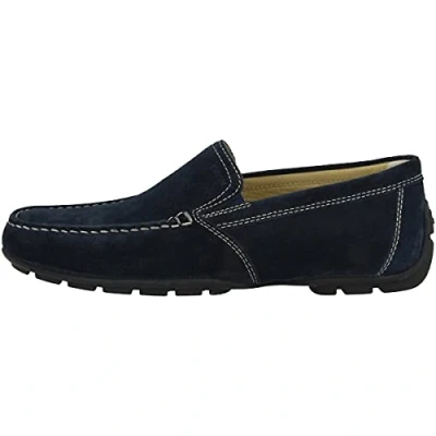 Afbeelding van Geox UOMO Monet Mocassins, Heren, Maat: 43.5, Blue Leer