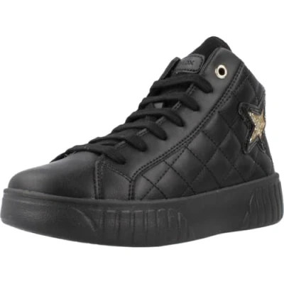 Afbeelding van Geox J Mikiroshi Girl A Sneakers voor meisjes, zwart.