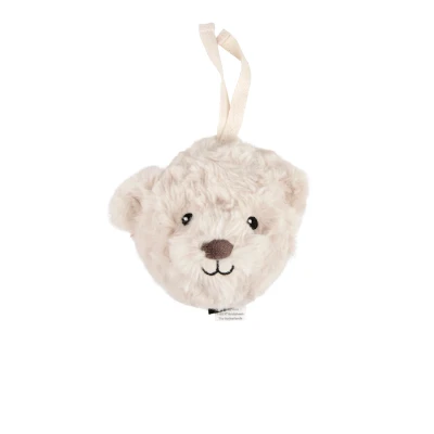 Afbeelding van Flow amsterdam knuffelhanger met hartslag beer beige