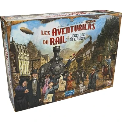 Afbeelding van Asmodee Days of Wonder Avonturiers van de Rail Legacy Legenden het Westen Legends the West Board Games Leeftijden 10+ 2 tot 5 spelers Franse versie