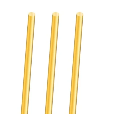 Afbeelding van iMeistek 3 stuks 5 mm messing staven, lengte 300 mm, stevige ronde staaf voor bartoren, doe het zelf