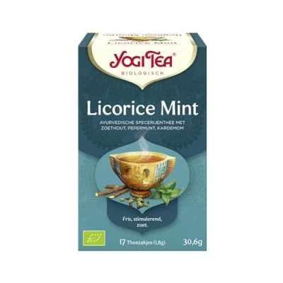 Afbeelding van Yogi Tea Zoethout munt bio 17 zakjes