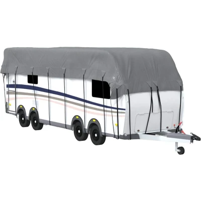 Afbeelding van vidaXL Caravan dakbedekking 900x300 cm vliesvlies grijs