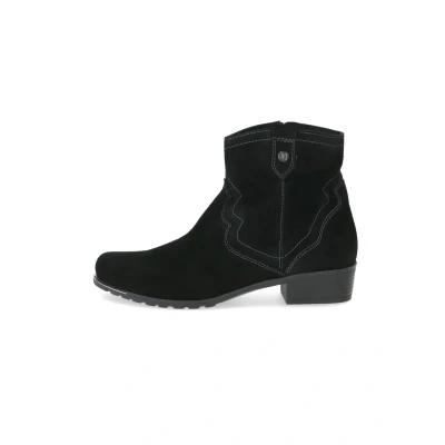 Afbeelding van Caprice MIT CAP AIRMOT/FB Cowboy/Bikerlaarsjes, Dames, Maat: 37.5, Black suede Leer