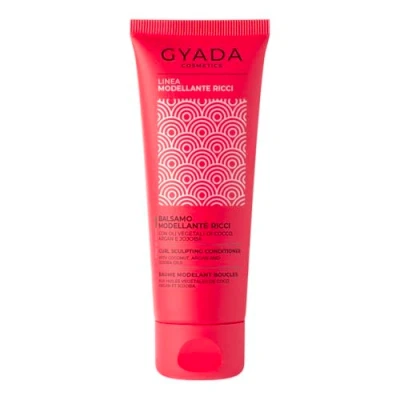 Afbeelding van GYADA COSMETICS, Modellerende balsem voor krullend en zacht haar, 98% natuurlijke ingrediënten, voedt, ontwart gedefinieerd, anti kroes werking, met aloë vera lijnzaadolie, kokos, argan