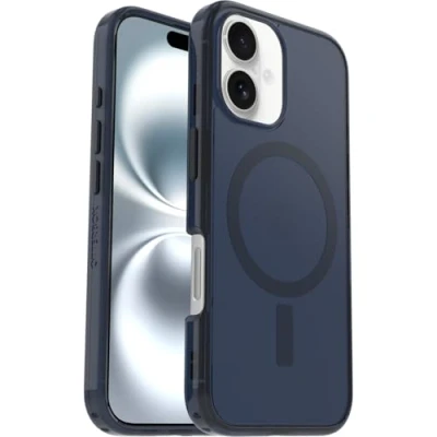 Afbeelding van Otterbox Symmetry Clear Mag iPhone 16 Hoesje blue bear