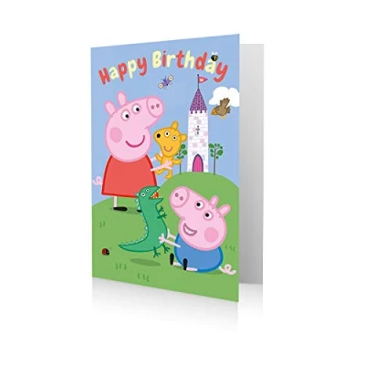 Afbeelding van Peppa Pig Officiële verjaardagskaart &quot;Happy Birthday&quot;, meerkleurig (PG036)