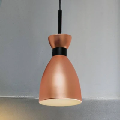 Afbeelding van Stijlvolle Retro hanglamp met koperen afwerking