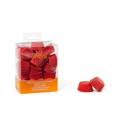 Afbeelding van DECORA Carta da Forno 0339637 bakvormen, 27 x 17 mm, rood, 200 stuks