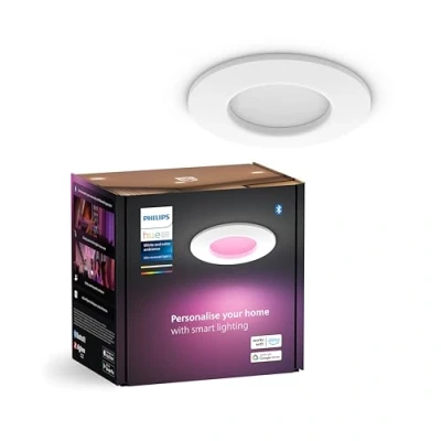 Image de Philips Hue Spot Encastré Slim White and Color 90 mm Blanc