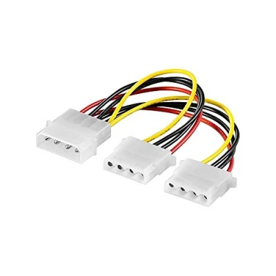 Afbeelding van Goobay 50684 Elektrische kabel/adapter PC Y 5, 25 inch, 1 x mannelijk naar 2 bus