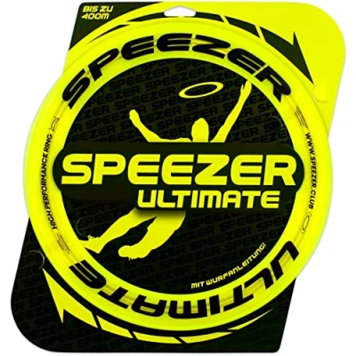 Afbeelding van SPEEZER® Ultimate frisbee Ring: de neongele ring met een diameter van 33 cm is het outdoorsportspel voor kinderen en volwassenen schijf bereik maximaal 400 m