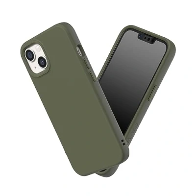 Image de RHINOSHIELD coque compatible avec [iPhone 13/14] SolidSuit fine technologie d&#039;absorption des chocs et finition premium matte Vert algue