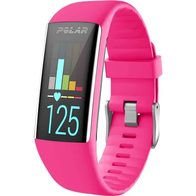 Afbeelding van iMoshion Bandje Geschikt voor Polar A360/A370 Siliconen band inkliksysteem zilveren gesp Fuchsia