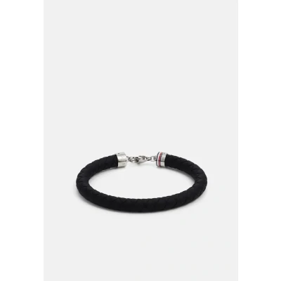 Afbeelding van Tommy Hilfiger Herenarmband van het merk siliconen, zwart, binnenomtrek: 190 mm, artikelnummer: 2790553, Gelegeerd staal, staal
