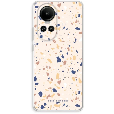 Afbeelding van Case Company® hoesje geschikt voor Oppo Reno 10 Terrazzo N23 Soft Cover Telefoonhoesje Bescherming aan alle Kanten en Schermrand