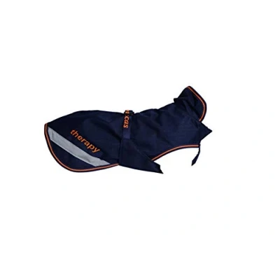 Afbeelding van Bucas Therapy Dog Rug 300g Navy/Orange 40cm