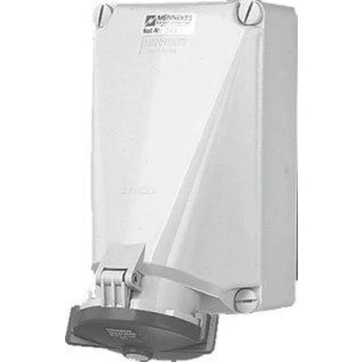 Afbeelding van Mennekes CEE wandcontactdoos schroefklem 4 polig 400V 6H 125A IP67 (139)