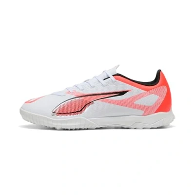 Afbeelding van Puma Ultra 5 PLAY TT Voetbalschoenen voor kunstgras, Heren, Maat: 45, White/black/glowing red Kunststof