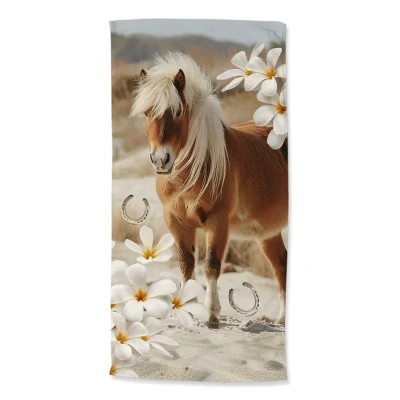 Afbeelding van Strandlaken 75x150 poly velours kids Good Morning nr.33182 zand Beige