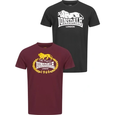 Afbeelding van Lonsdale Heren T shirt, regular fit dubbelpak ECCLAW