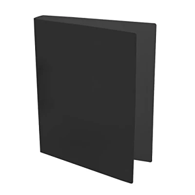 Afbeelding van Idena 224334, ringmap DIN A4, PP, 2 ringen, rugbreedte 35 mm, doorschijnend zwart, 1 stuk