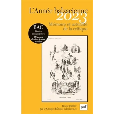 Afbeelding van Annee balzacienne,24:memoire et actualite de la critique