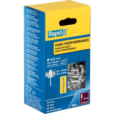 Afbeelding van Klinknagels Rapid 5001434 Ø 4 x 12 mm