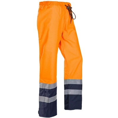 Afbeelding van SIOEN 5729 Gladstone vlamvertragende/antistatische signalisatie regenbroek (fluo oranje/marineblauw) 5729N3EF7279S