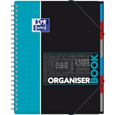 Afbeelding van OXFORD 400019524 organiserbook studie digitaal collegeblok A4 geruit 80 vellen willekeurige kleur, geen kleur naar wens mogelijk (gesorteerd)